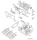 Diagram for 2 - Control Panel & Cooktop