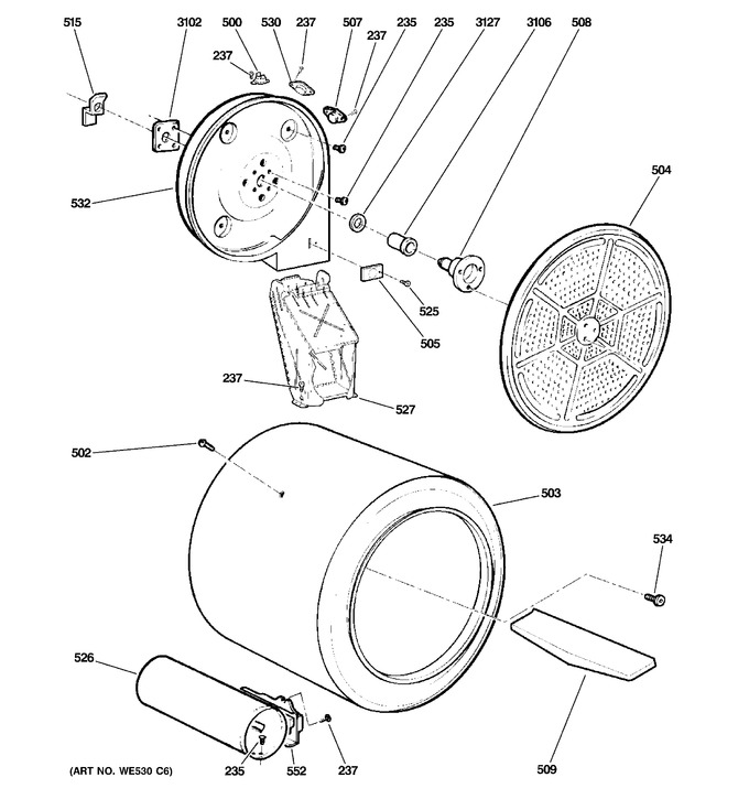 Diagram for DHDSR46GG6WW