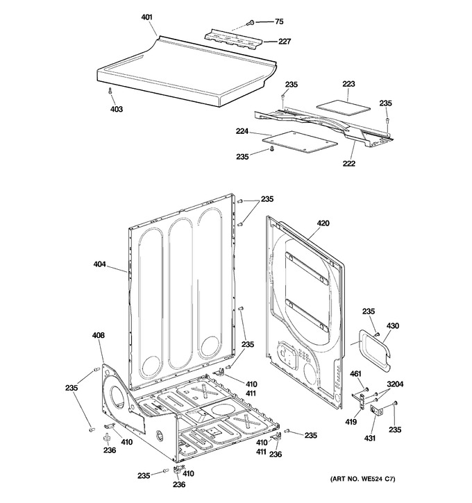 Diagram for DWSR463EG6WW