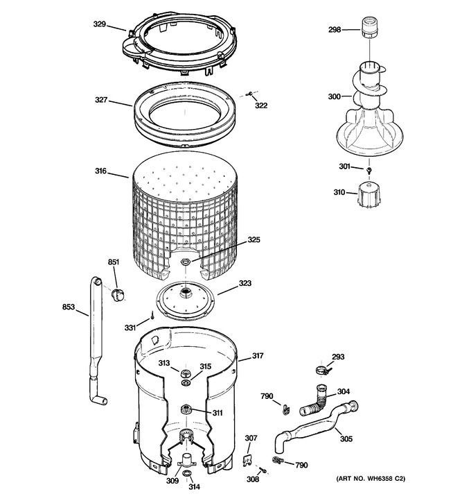 Diagram for GCSR2090H2WW