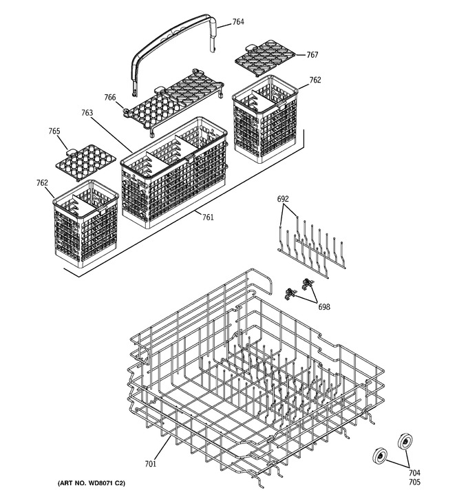 Diagram for PDW7380N25SS