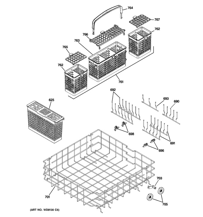 Diagram for PDW9800N00WW