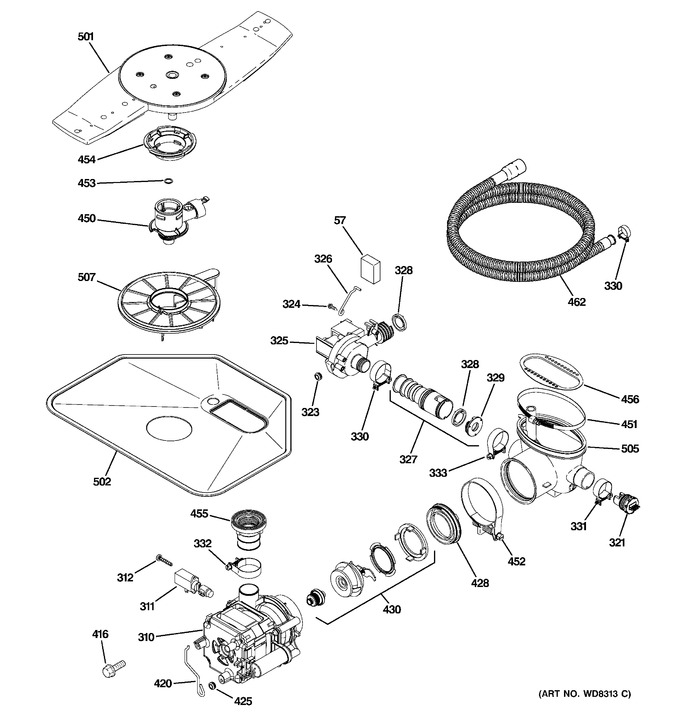 Diagram for PDWT500P00BB