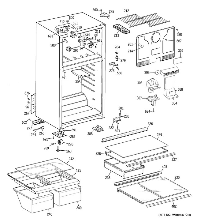 Diagram for GTS17GBSBRWW