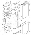 Diagram for 1 - Doors & Shelves