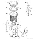 Diagram for 3 - Tub, Basket & Agitator