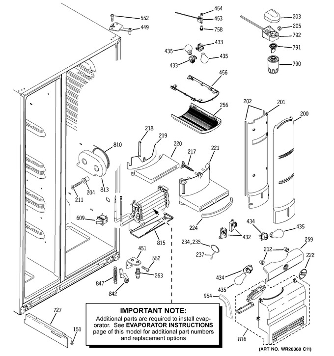 Diagram for PHE25TGXAFBB