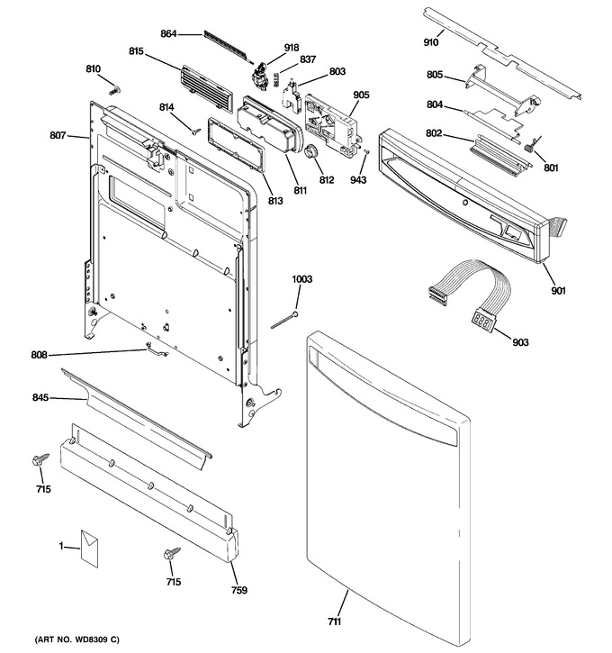 Diagram for PDWF780P10WW