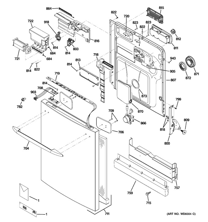 Diagram for PDWT510P10BB