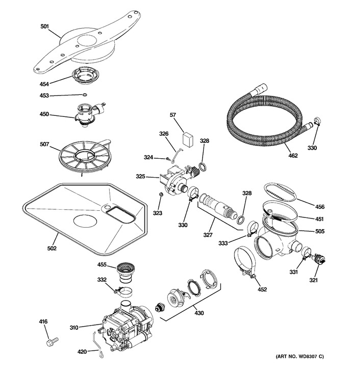 Diagram for PDWT510P10BB