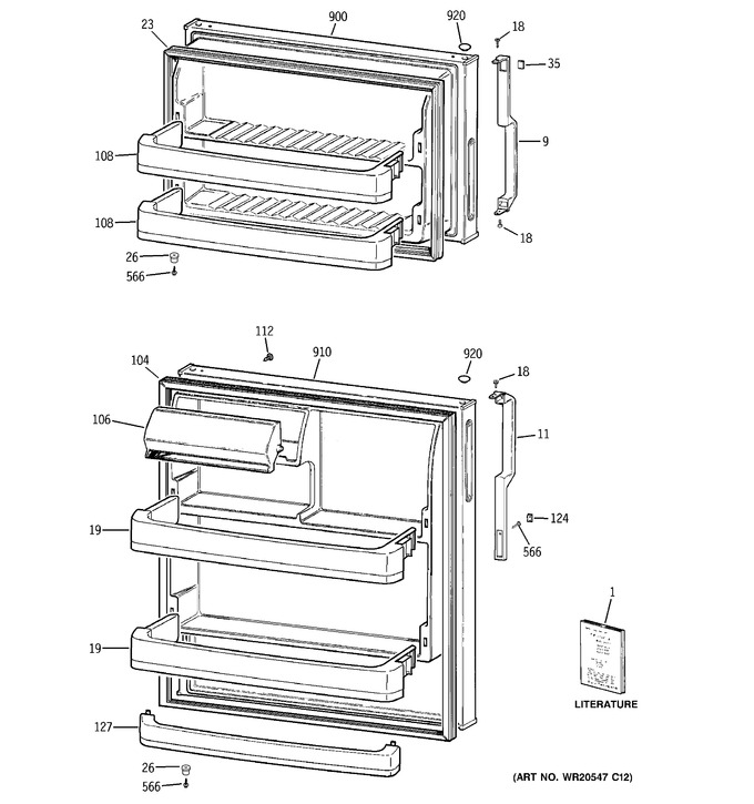 Diagram for GTS18FBSDRWW