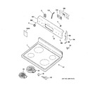 Diagram for 1 - Control Panel & Cooktop