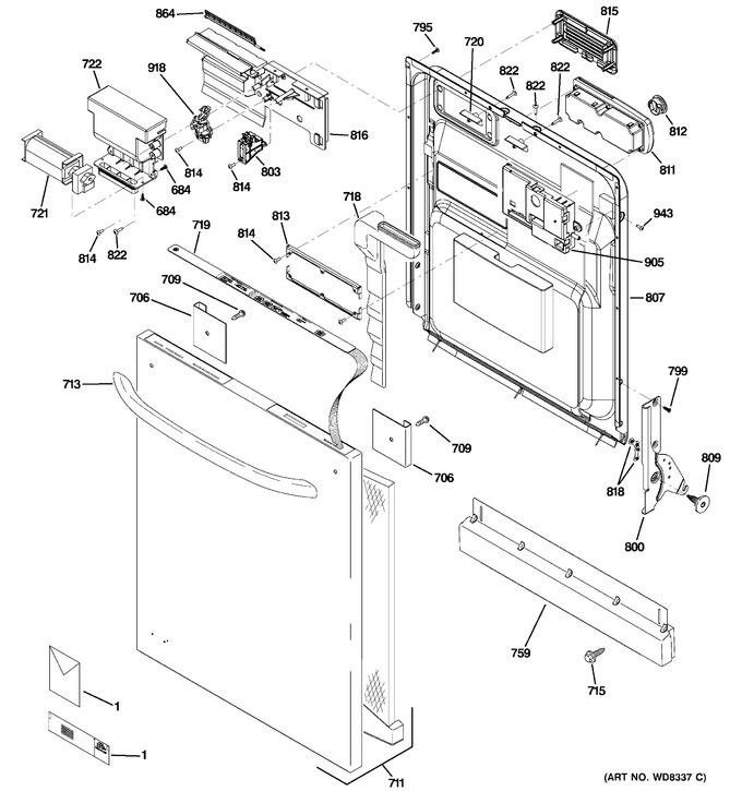 Diagram for GDWT100R00WW