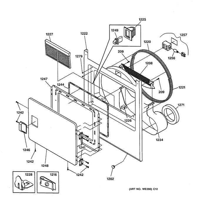 Diagram for DPXH46EA1WW