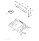 Diagram for 2 - Control Panel & Cooktop