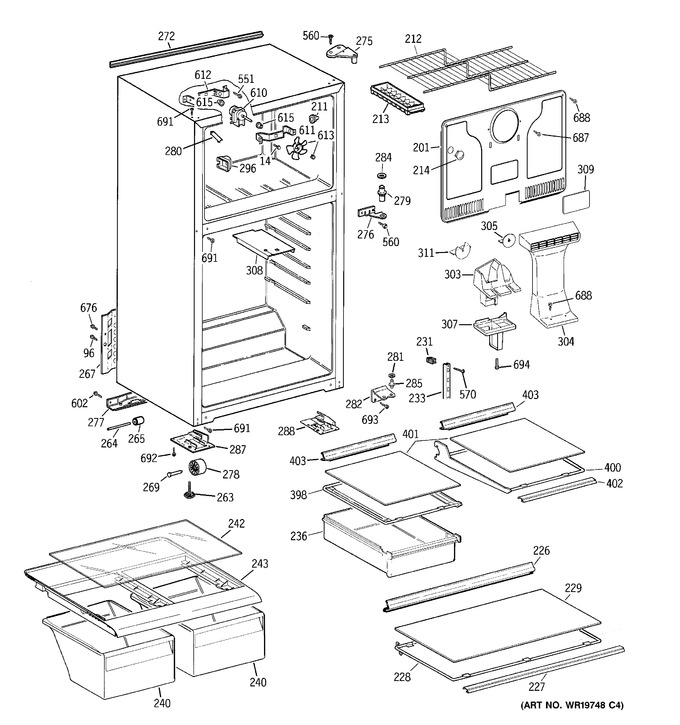 Diagram for GTE16HBWMRWW