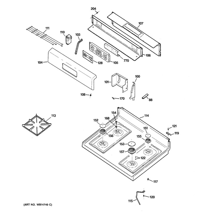 Diagram for RGB740DEP1WH