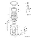 Diagram for 3 - Tub, Basket & Agitator