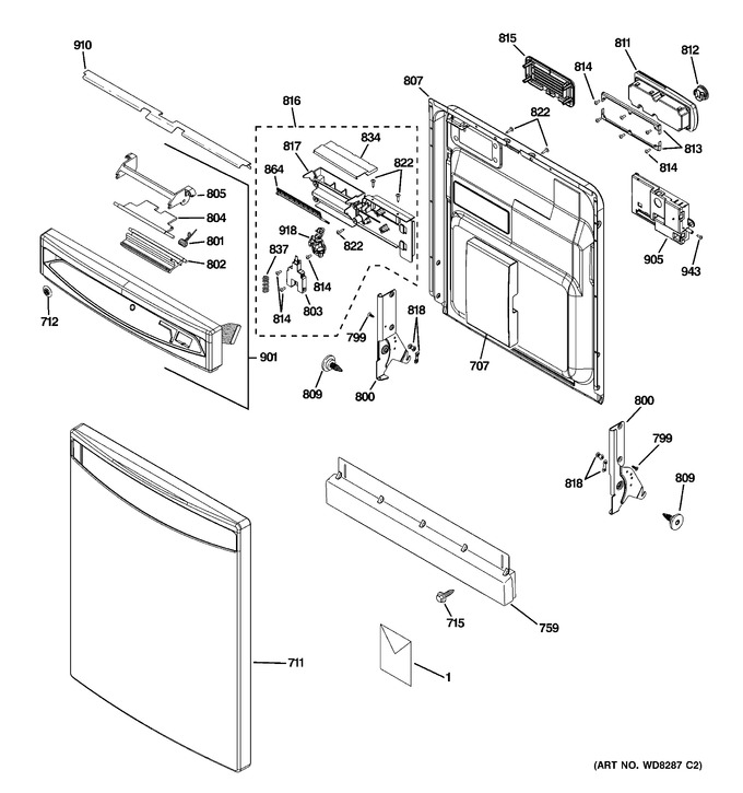 Diagram for EDWF800P00BB