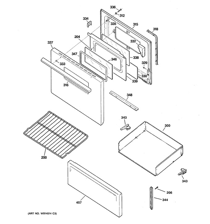 Diagram for ABS300J2WW