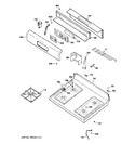 Diagram for 2 - Control Panel & Cooktop