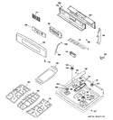 Diagram for 2 - Control Panel & Cooktop