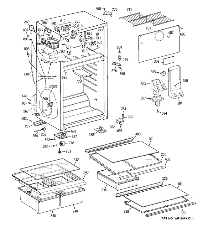 Diagram for HTS18GCSFRWW