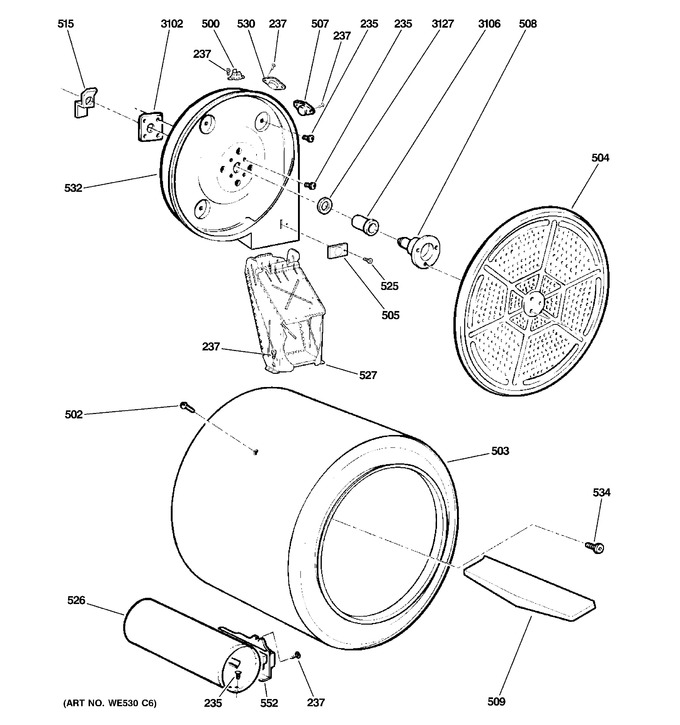 Diagram for DHDSR46GG8WW