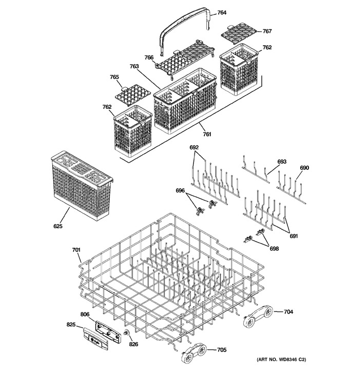 Diagram for PDWT500R10WW