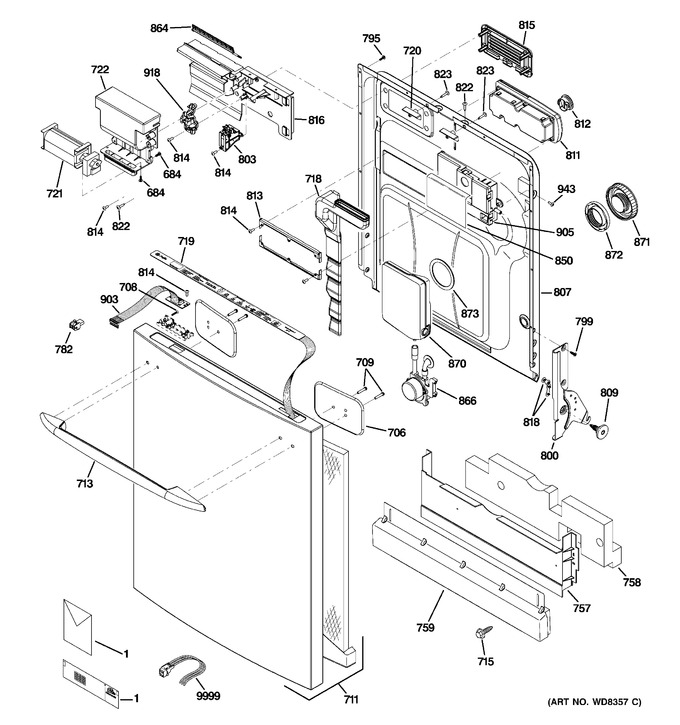 Diagram for PDWT585T10SS