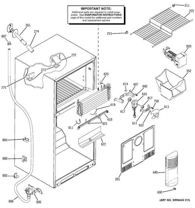 Diagram for GTH18DCXARCC