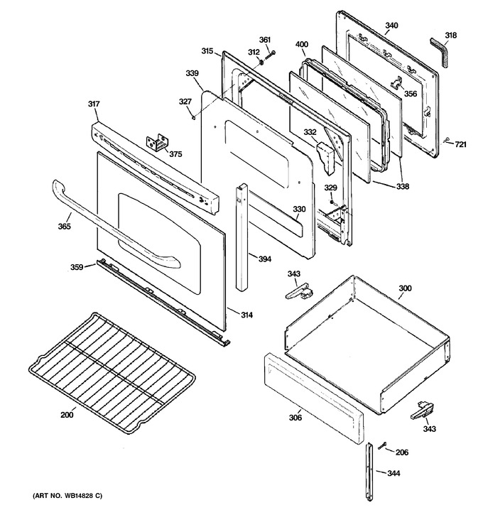 Diagram for JGB500DEP1WW