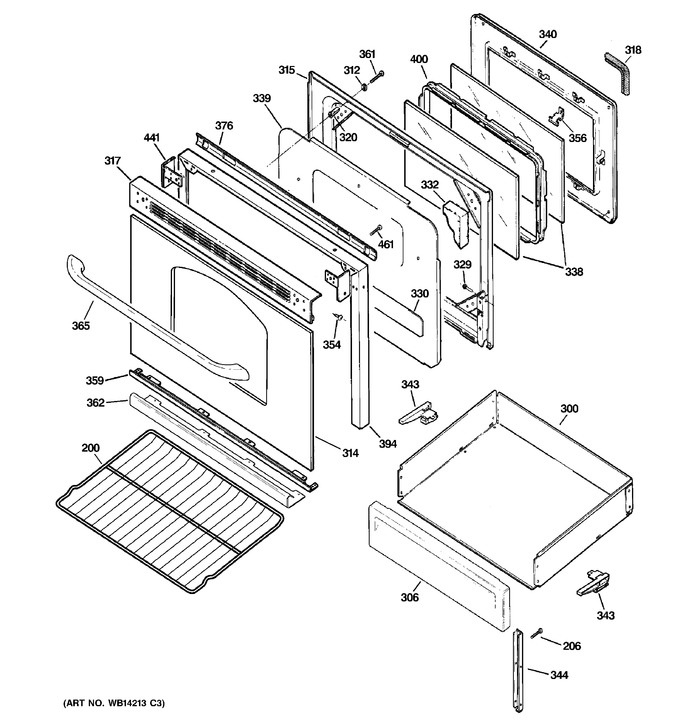 Diagram for JGB290DEN4BB