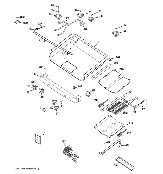 Diagram for PGB900DEM5BB