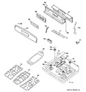 Diagram for 2 - Control Panel & Cooktop