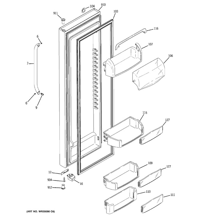 Diagram for GCE23LBYAFWW