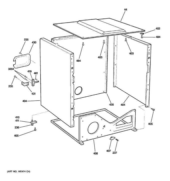 Diagram for DDC4400T2WH