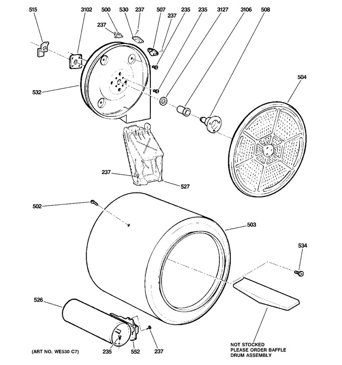 Diagram for DDC4500T2WH