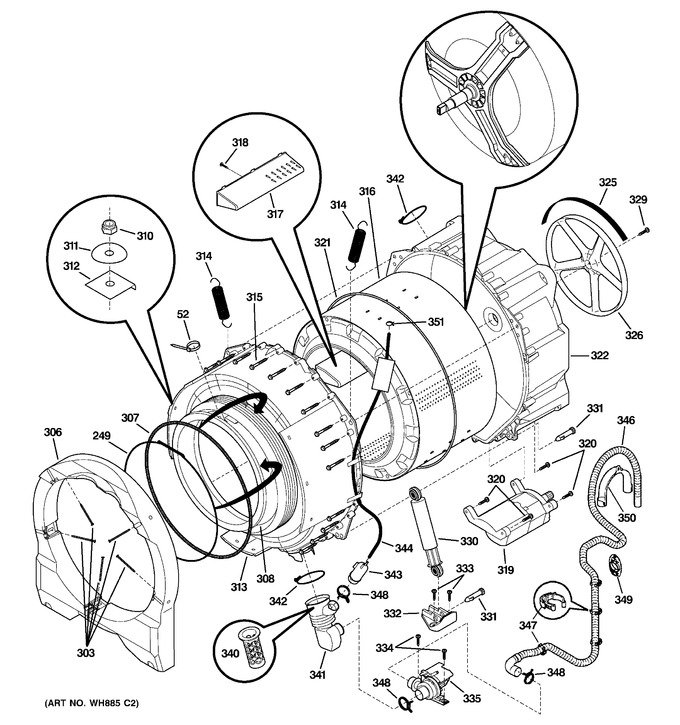 Diagram for WSSH300G3WW