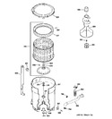 Diagram for 3 - Tub, Basket & Agitator