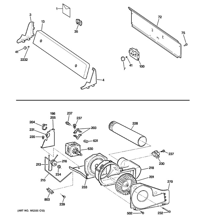 Diagram for DVLR223GG8WW