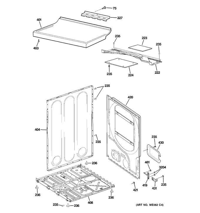 Diagram for EED5600G7WW