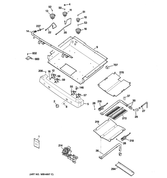 Diagram for JGB3000ER2WW