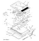 Diagram for 1 - Control Panel & Cooktop