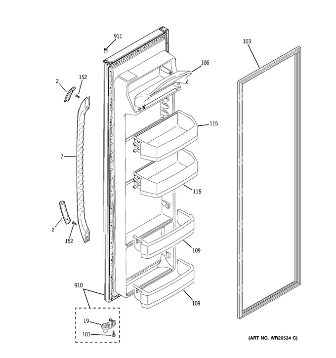 Diagram for GSH25JFXJBB