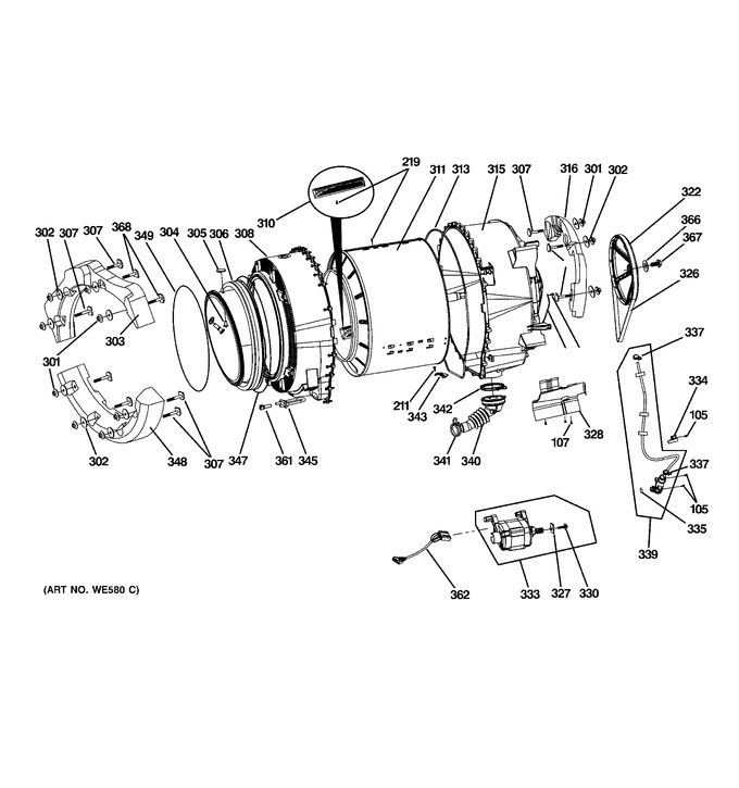 Diagram for GFWH3400L0WW