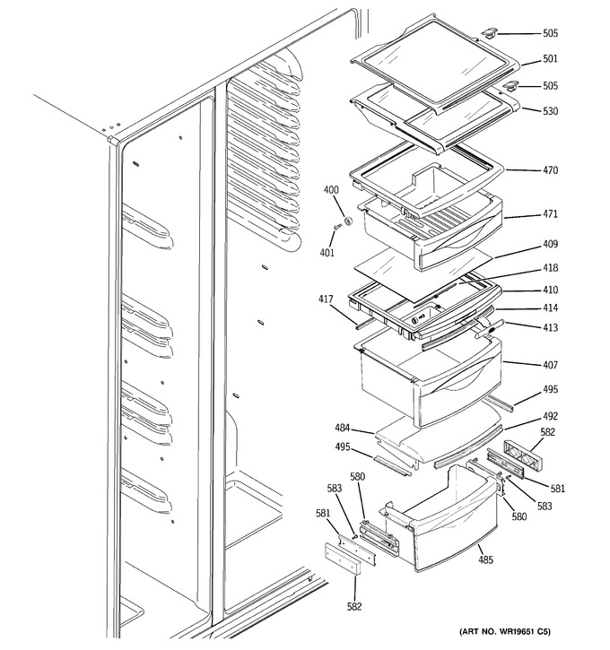 Diagram for GSC23LGRDWW