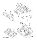 Diagram for 2 - Control Panel & Cooktop