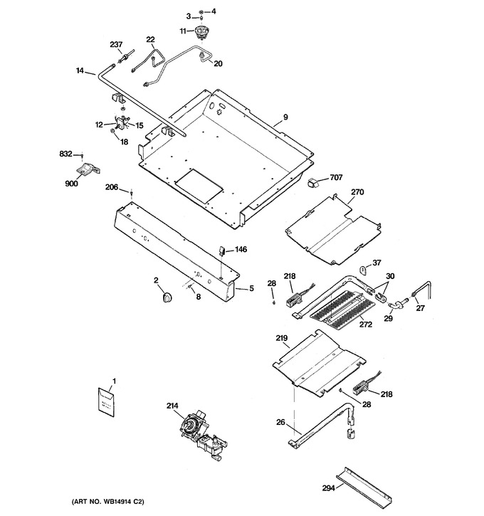 Diagram for JGBP25DEM9WW