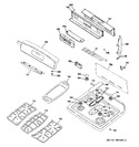 Diagram for 2 - Control Panel & Cooktop